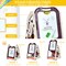 3-in-1 Kids Art Easel Double-Sided Tabletop Easel with Art Accessories